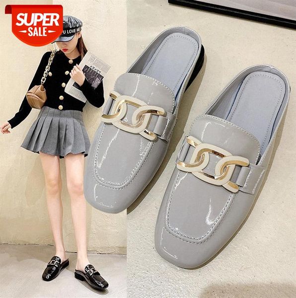 the first layer of sheepskin baotou half slippers women's outer wear net red lazy shoes flat mueller #us9m, Black
the first layer of sheepskin baotou half slippers women's outer wear net red lazy shoes flat mueller #us9m, Black