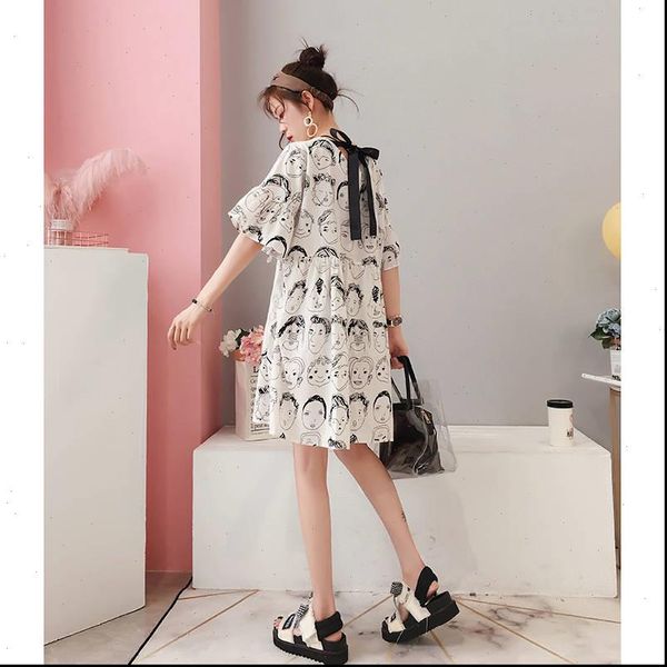 elegant cartoon prinnt short sleeve womens dresses o neck casual fashion chic vestidos harajuku kawaii girls, Black;gray
elegant cartoon prinnt short sleeve womens dresses o neck casual fashion chic vestidos harajuku kawaii girls, Black;gray