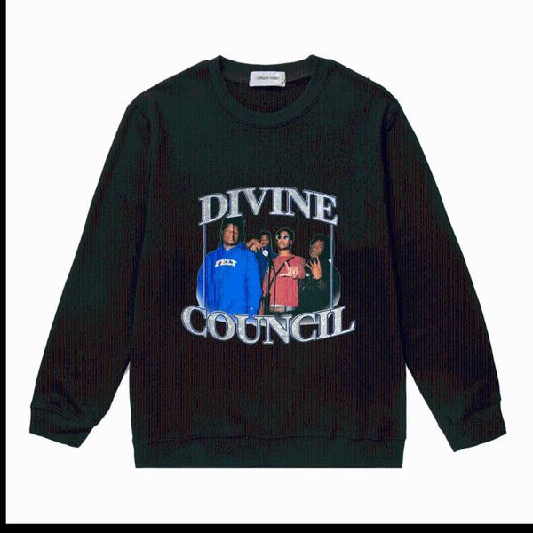 men's hoodies & sweatshirts old school vintage 90's divine council premium round neck sweater trendy hip-hop print sweatshirt men, Black
men's hoodies & sweatshirts old school vintage 90's divine council premium round neck sweater trendy hip-hop print sweatshirt men, Black