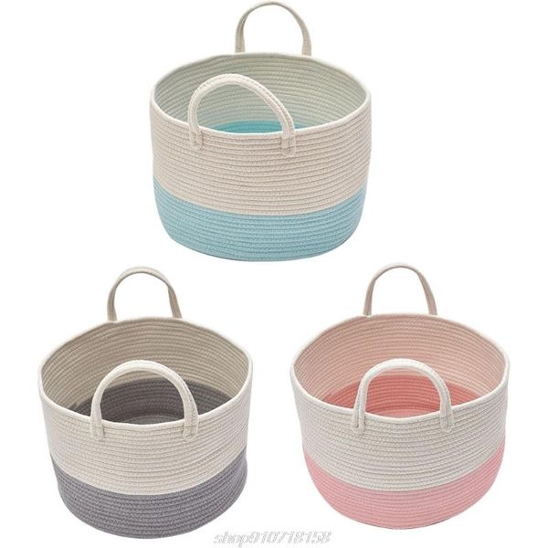 storage baskets nordic woven cotton rope basket laundry hamper with handles blanket kids toys dirty clothes organizer m29 21 dropship
storage baskets nordic woven cotton rope basket laundry hamper with handles blanket kids toys dirty clothes organizer m29 21 dropship