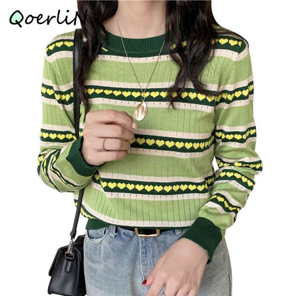 knits heart winter pullovers autumn new chic long sleeve knitted women's green love elastic knit sweater harajuku, White
knits heart winter pullovers autumn new chic long sleeve knitted women's green love elastic knit sweater harajuku, White