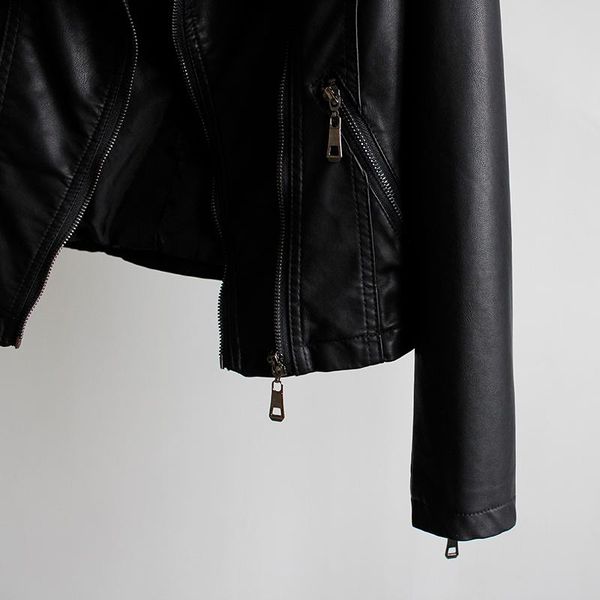 women's leather & faux autumn spring pu jacket women soft short coat slim black zipper motorcycle lx1443
women's leather & faux autumn spring pu jacket women soft short coat slim black zipper motorcycle lx1443