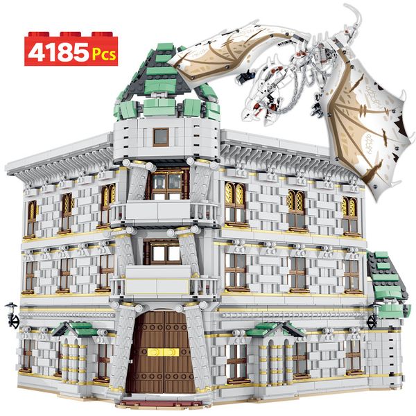 4185 PCS MOC Famous City Street View Magic Bank Building Blocks Architecture Coffee Shop House Model Bricks Toys for Children
4185 PCS MOC Famous City Street View Magic Bank Building Blocks Architecture Coffee Shop House Model Bricks Toys for Children