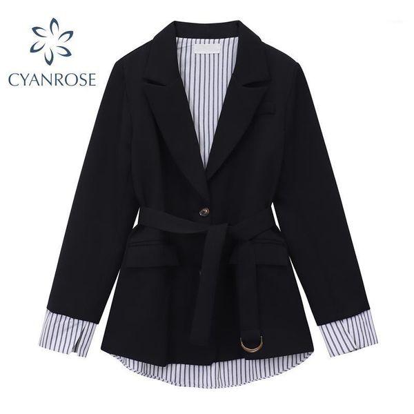 black blazer female 2021 spring autumn office long sleeve loose fashion elegant vintage women's work wear jacket women suits & blazers, White;black
black blazer female 2021 spring autumn office long sleeve loose fashion elegant vintage women's work wear jacket women suits & blazers, White;black