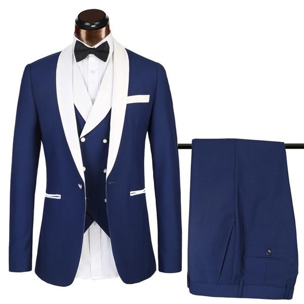 men's wedding dress groom suit three-piece fashion slim men coat mens male costumes de mariage suits & blazers, White;black
men's wedding dress groom suit three-piece fashion slim men coat mens male costumes de mariage suits & blazers, White;black