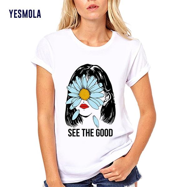 women's t-shirt yesmola women casual t shirt clothes short sleeve summer o-neck cute daisy printed female tshirts oversized t-shirts, White
women's t-shirt yesmola women casual t shirt clothes short sleeve summer o-neck cute daisy printed female tshirts oversized t-shirts, White