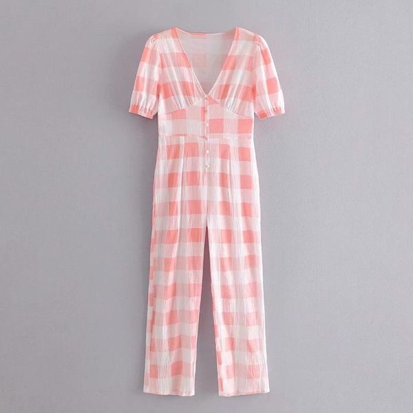 women's jumpsuits & rompers summer women casual romper sweet pink lady holiday style plaid floral printed button short lantern sleeves, Black;white
women's jumpsuits & rompers summer women casual romper sweet pink lady holiday style plaid floral printed button short lantern sleeves, Black;white