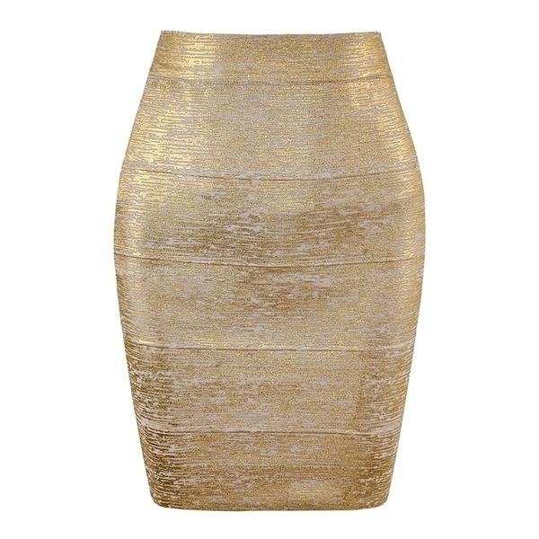 wholesale women summer skirt black silver gold bandage skirt high street designer skinny club party mini pencil skirts 210319
wholesale women summer skirt black silver gold bandage skirt high street designer skinny club party mini pencil skirts 210319