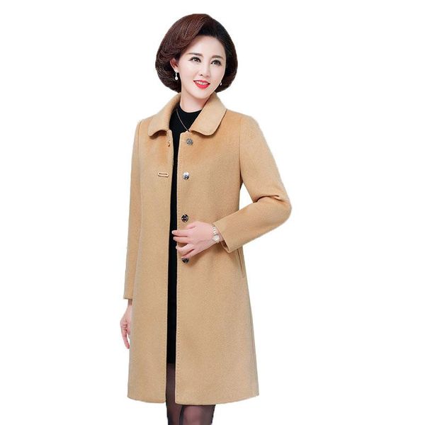 women's wool & blends mother dress woolen coat winter large size5xl slim mid-length fashion fur collar plus temperament all-match, Black
women's wool & blends mother dress woolen coat winter large size5xl slim mid-length fashion fur collar plus temperament all-match, Black