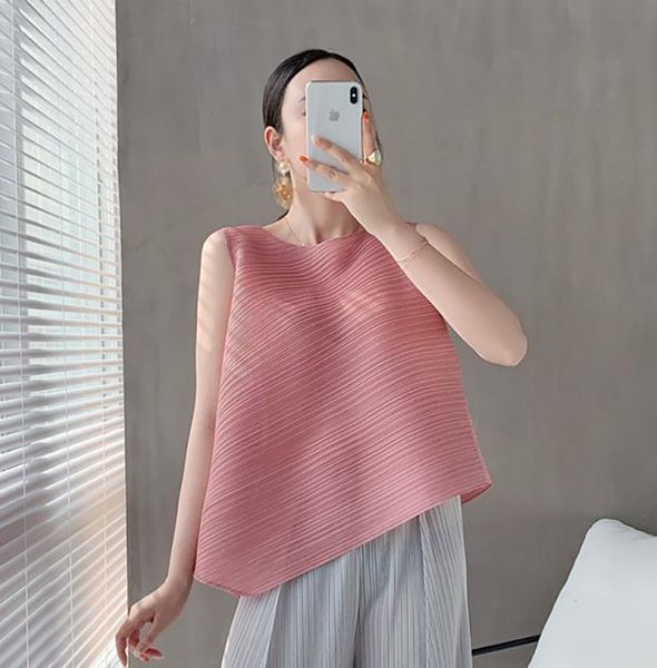 women's knits & tees pleats summer cool breathable loose irregular sleeveless vest shirt outfits korean aesthetic trendy fashion c, White
women's knits & tees pleats summer cool breathable loose irregular sleeveless vest shirt outfits korean aesthetic trendy fashion c, White