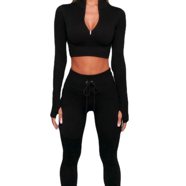 yoga outfit 2 piece set women long sleeve zipper sport crop + high waist pants workout set, slim gym clothing
yoga outfit 2 piece set women long sleeve zipper sport crop + high waist pants workout set, slim gym clothing