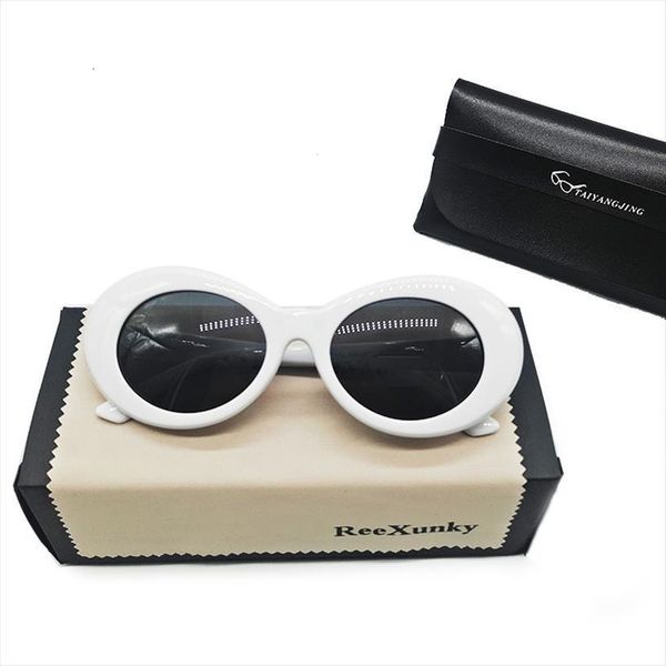 Fashion Kurt Cobain Glasses White Oval Clout Goggles Sunglasses Rapper Shades Fancy For Men Women Oculos Uv400 Top, White;black
Fashion Kurt Cobain Glasses White Oval Clout Goggles Sunglasses Rapper Shades Fancy For Men Women Oculos Uv400 Top, White;black
