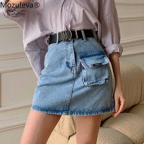 mozuleva summer streetwear high waist pocket female mini jeans skirts casual chic stretched short women denim skirts 210706, Black
mozuleva summer streetwear high waist pocket female mini jeans skirts casual chic stretched short women denim skirts 210706, Black
