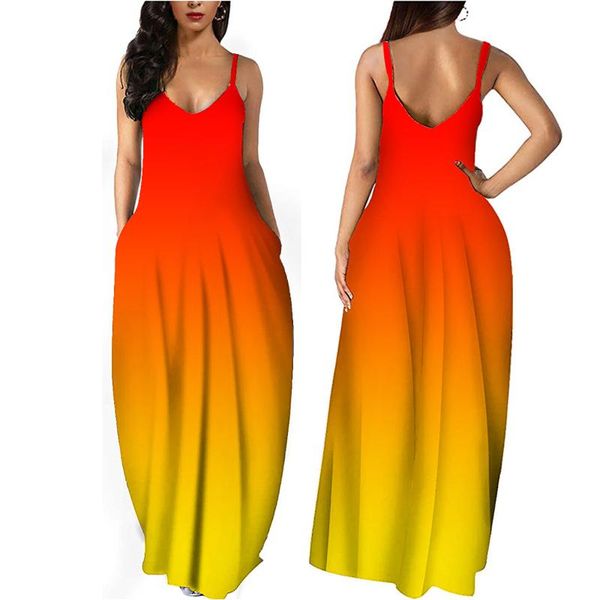 casual dresses rainbow color print dress women summer v neck sleeveless loose bodycon long maxi beach vestidos plus size 2021, Black;gray
casual dresses rainbow color print dress women summer v neck sleeveless loose bodycon long maxi beach vestidos plus size 2021, Black;gray