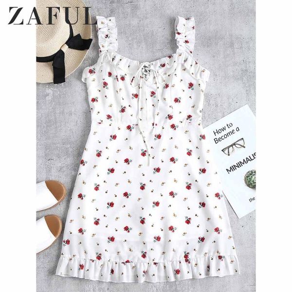 ruffles floral print mini dresses women summer lace up sleeveless a-line party club sundress vestidos cute girls dress casual, Black;gray
ruffles floral print mini dresses women summer lace up sleeveless a-line party club sundress vestidos cute girls dress casual, Black;gray