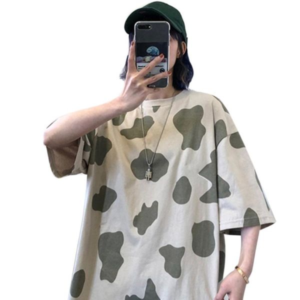 women's t-shirt lxae women men summer half sleeve crew neck t shirt harajuku hip hop milk cow printed pullover boyfriend style oversiz, White
women's t-shirt lxae women men summer half sleeve crew neck t shirt harajuku hip hop milk cow printed pullover boyfriend style oversiz, White
