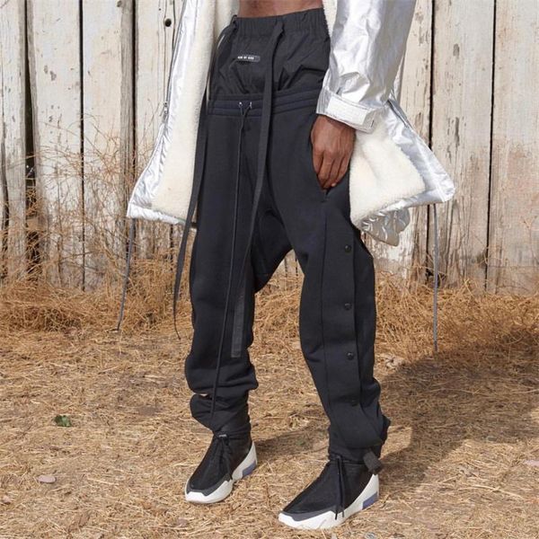 men's pants high street trend sports trousers outdoor running training fitness buttoned, Black
men's pants high street trend sports trousers outdoor running training fitness buttoned, Black