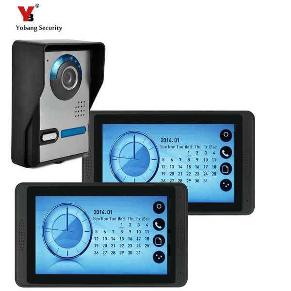 wired video door phone system visual intercom doorbell with 2*7 inch monitor + 1*700tvl outdoor camera phones
wired video door phone system visual intercom doorbell with 2*7 inch monitor + 1*700tvl outdoor camera phones
