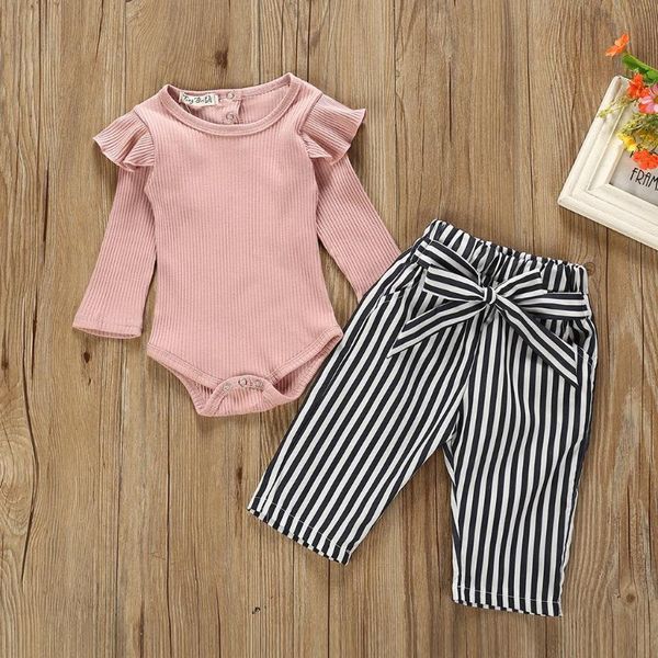 clothing sets born baby girls autumn clothes solid ribbed romper +bow tie stripe pants infant outfit 6 12 18 24m, White
clothing sets born baby girls autumn clothes solid ribbed romper +bow tie stripe pants infant outfit 6 12 18 24m, White