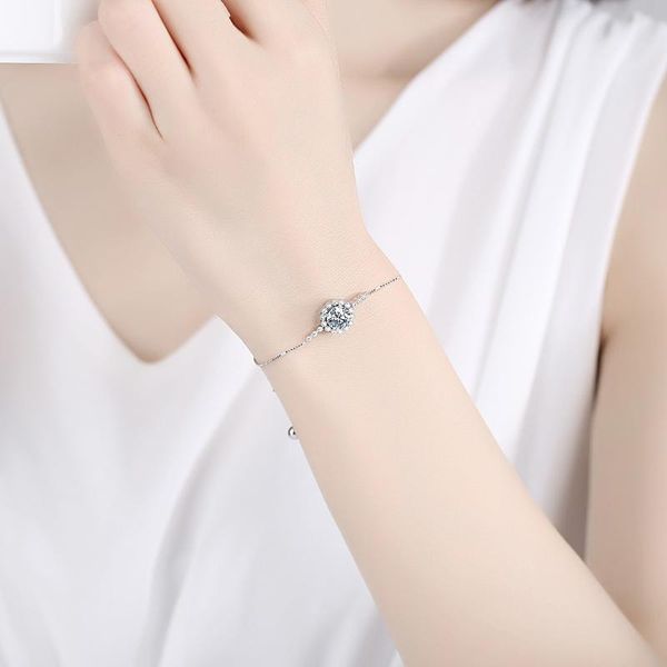 bangle ca-157 s925 sterling silver moissan diamond bracelet women's simple net red small fresh one-, Black
bangle ca-157 s925 sterling silver moissan diamond bracelet women's simple net red small fresh one-, Black