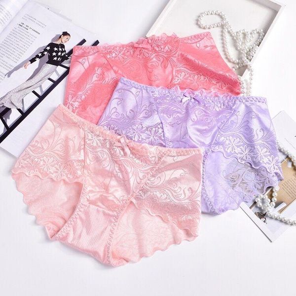 women's panties high-end seamless seamed lace ladies mid-waist brushed breathable hip-lifting pure cotton crotch briefs, Black;pink
women's panties high-end seamless seamed lace ladies mid-waist brushed breathable hip-lifting pure cotton crotch briefs, Black;pink