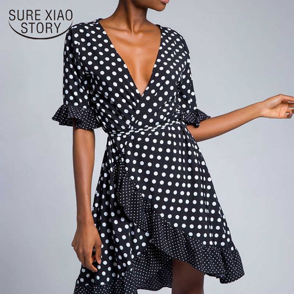 fashion dress women v-neck wooden ear irregular wave point chiffon dress women flare sleeve summer dot women dress 3330 50 210527, Black;gray
fashion dress women v-neck wooden ear irregular wave point chiffon dress women flare sleeve summer dot women dress 3330 50 210527, Black;gray