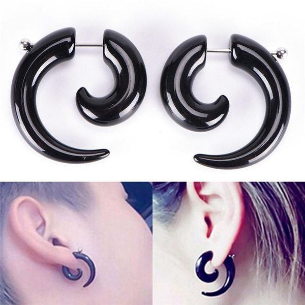 women jewelry black acrylic snail earrings rock style fashion accessories exaggerated big piercing stud, Golden;silver
women jewelry black acrylic snail earrings rock style fashion accessories exaggerated big piercing stud, Golden;silver