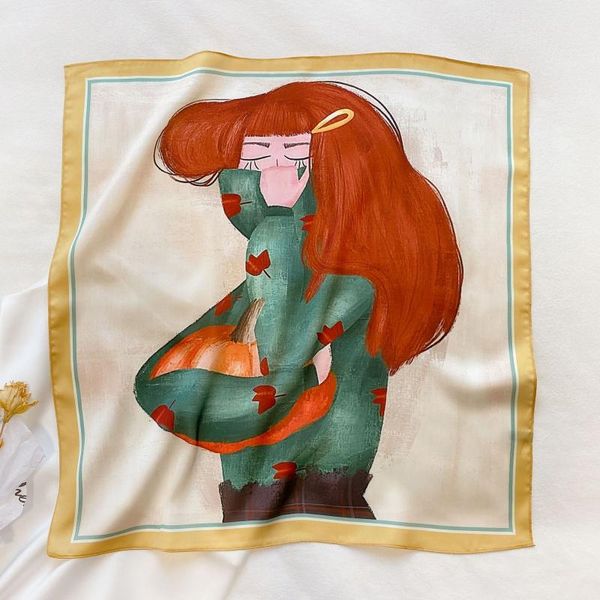 scarves spring autumn temperament silk scarf women digital print small square 8 kinds of professional 55cm, Blue;gray
scarves spring autumn temperament silk scarf women digital print small square 8 kinds of professional 55cm, Blue;gray