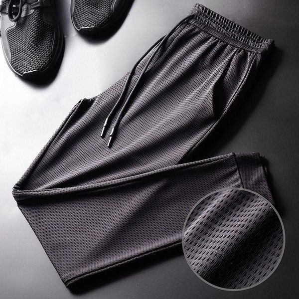 men's pants summer quick-drying mesh ice silk stretch men air-conditioning casual thin korean student plus size slim-fit trousers tide, Black
men's pants summer quick-drying mesh ice silk stretch men air-conditioning casual thin korean student plus size slim-fit trousers tide, Black