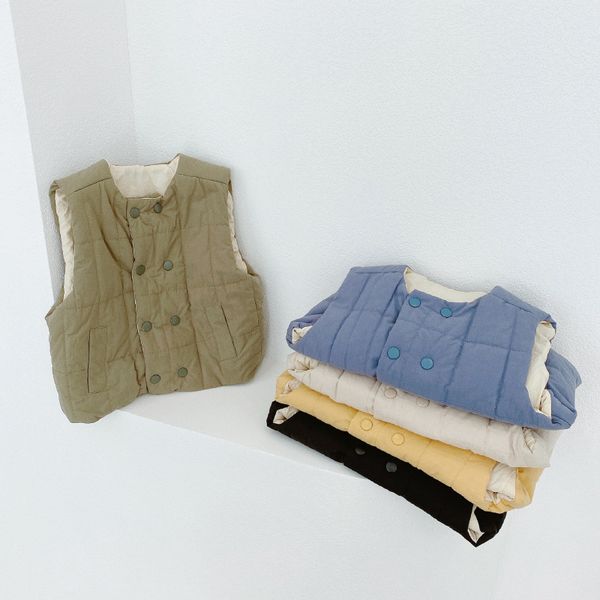 korean style new 2021 autumn and winter children padded cotton waistcoats sleeveless coats thicken pure color toddlers kids vest, Camo
korean style new 2021 autumn and winter children padded cotton waistcoats sleeveless coats thicken pure color toddlers kids vest, Camo