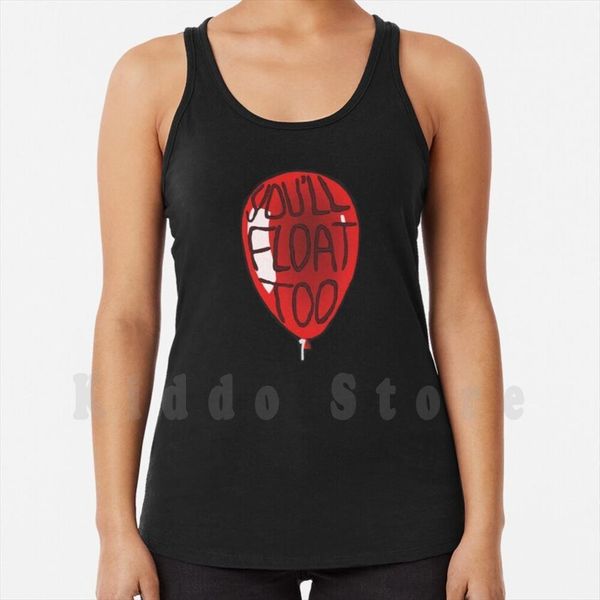 youll float too balloon it tank vest sleeveless the losers club loser steven king, White;black
youll float too balloon it tank vest sleeveless the losers club loser steven king, White;black