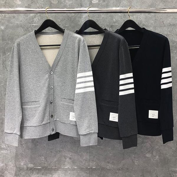 t shirt fashion tb thom brand spring autumn hooded sweatershirts cotton jacket men women couple clothin slim casual sportswear coat, White;black
t shirt fashion tb thom brand spring autumn hooded sweatershirts cotton jacket men women couple clothin slim casual sportswear coat, White;black