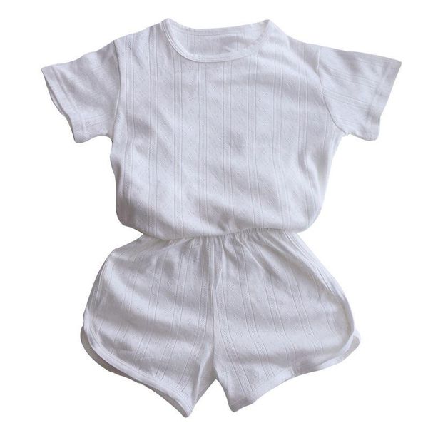 summer children's clothes suit girls baby solid color short sleeve pajamas two piece home set p863 clothing sets, White
summer children's clothes suit girls baby solid color short sleeve pajamas two piece home set p863 clothing sets, White