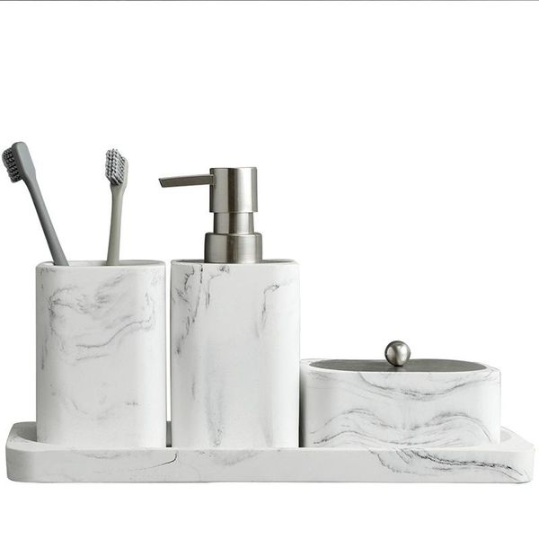 liquid soap dispenser resin bathroom 4 piece set imitation marble washing tool cotton swab box gargle cup shower gel
liquid soap dispenser resin bathroom 4 piece set imitation marble washing tool cotton swab box gargle cup shower gel