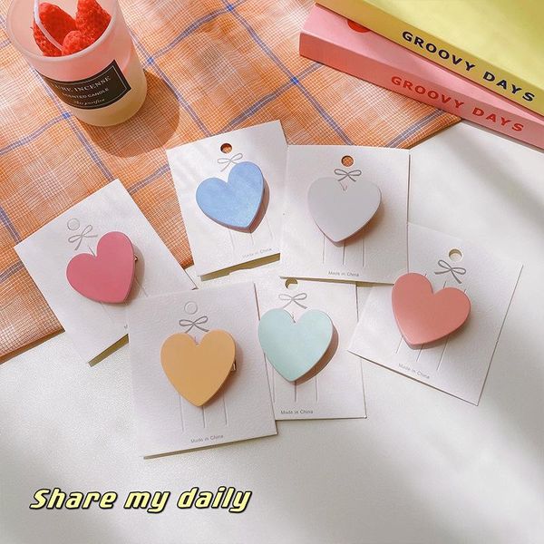hair accessories mueraa sweet women girls korean style heart clips hairpins trendy woman solid color headwear hairgrips, Slivery;white
hair accessories mueraa sweet women girls korean style heart clips hairpins trendy woman solid color headwear hairgrips, Slivery;white