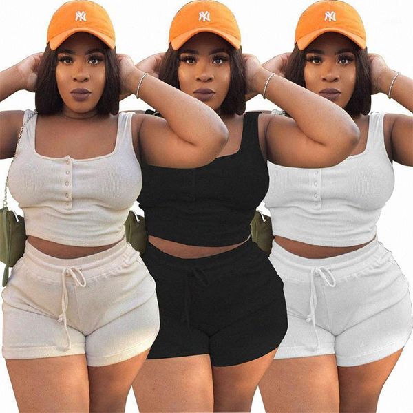 plus size tracksuits two piece casual tracksuit ribbed outfits sets summer women clothing wholesale crop and shorts set, Black
plus size tracksuits two piece casual tracksuit ribbed outfits sets summer women clothing wholesale crop and shorts set, Black