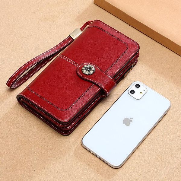 wallets women clutch leather wallet card coin holder organizer 2021 fashion zipper strap money bag purse for iphone female long, Red;black
wallets women clutch leather wallet card coin holder organizer 2021 fashion zipper strap money bag purse for iphone female long, Red;black