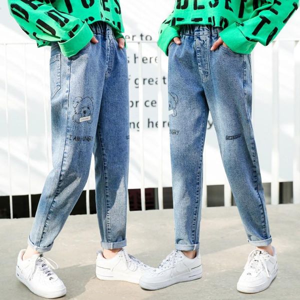 jeans kids girls classic denim pants children cartoon bear pattern clothing long bottoms teen casual trousers, Blue
jeans kids girls classic denim pants children cartoon bear pattern clothing long bottoms teen casual trousers, Blue