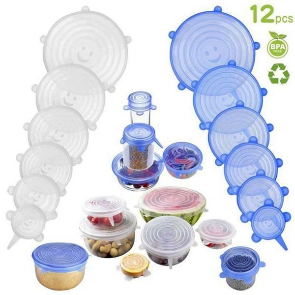 food savers & storage containers 6 stuks silicone stretch deksels herbruikbare luchtdicht voedsel wrap covers houden verse afdichting kom el
food savers & storage containers 6 stuks silicone stretch deksels herbruikbare luchtdicht voedsel wrap covers houden verse afdichting kom el