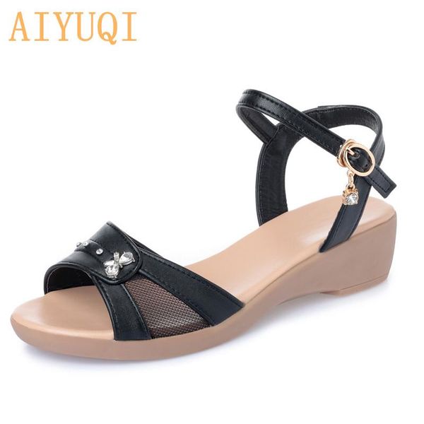 women sandals genuine leather 2021 flat casual shoes mother summer large size 41 42 43 gladiator, Black
women sandals genuine leather 2021 flat casual shoes mother summer large size 41 42 43 gladiator, Black