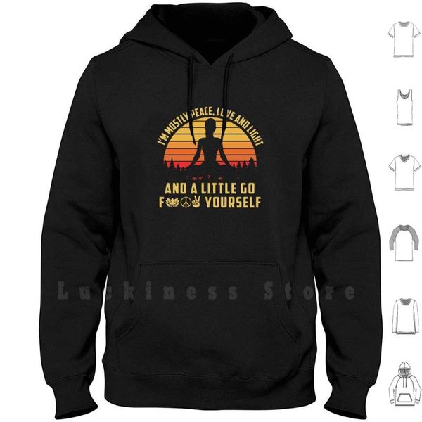 i'm mostly peace love and light a little yoga go shirt hoodies men's & sweatshirts, Black
i'm mostly peace love and light a little yoga go shirt hoodies men's & sweatshirts, Black