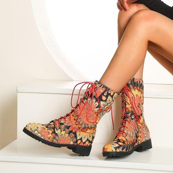 boots 2021 women lace up flower print ankle fashion round toe ladies mid heel shoes, Black
boots 2021 women lace up flower print ankle fashion round toe ladies mid heel shoes, Black