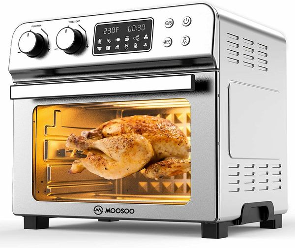 moosoo ma11 10-in-1 air fryer oven 24q multi function toater 1700 w stainless steel
moosoo ma11 10-in-1 air fryer oven 24q multi function toater 1700 w stainless steel