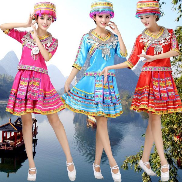 women's dance costume 3 color clothes ladies miao clothing hmong for women wholesales and retails stage wear, Black;red
women's dance costume 3 color clothes ladies miao clothing hmong for women wholesales and retails stage wear, Black;red