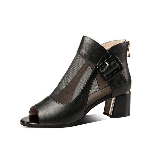 boots sandalen laarzen vrouw peep tenen mesh schoenen vrouwen zomer hakken chunky hak gesp rome stijl vrouwelijke zwarte beige, Black
boots sandalen laarzen vrouw peep tenen mesh schoenen vrouwen zomer hakken chunky hak gesp rome stijl vrouwelijke zwarte beige, Black