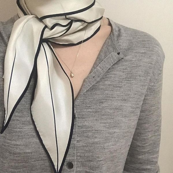 scarves korean-style spring and summer simple rhombus silk autumn versatile elegant stripes strip narrow ins small, Blue;gray
scarves korean-style spring and summer simple rhombus silk autumn versatile elegant stripes strip narrow ins small, Blue;gray