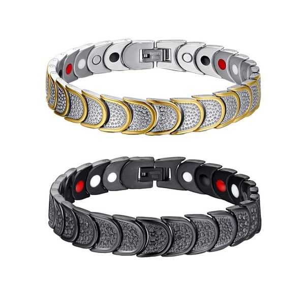 vintage magnetic therapy bracelet for gifts day healthcare health link, chain, Black
vintage magnetic therapy bracelet for gifts day healthcare health link, chain, Black