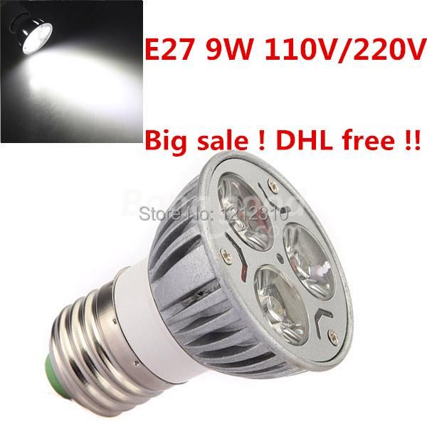 bulbs high power dimmable mr16 e27 gu10 3x3w 9w 85v~265v/12v led light bulb lamp spotlight 100pcs/lot
bulbs high power dimmable mr16 e27 gu10 3x3w 9w 85v~265v/12v led light bulb lamp spotlight 100pcs/lot