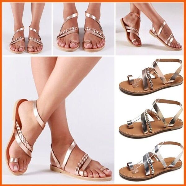 roma women sandals summer outdoor beach flip-flop flat shoes casual gladiator plus size, Black
roma women sandals summer outdoor beach flip-flop flat shoes casual gladiator plus size, Black
