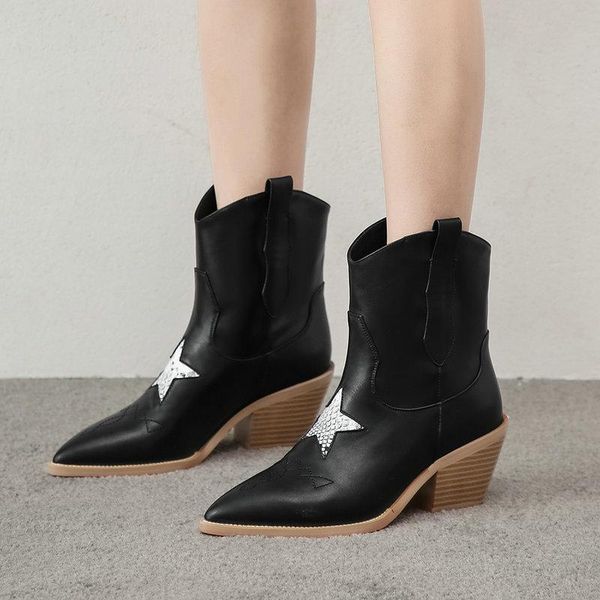 boots autumn women black white faux leather cowboy wedges high heel ankle pointed toe winter western cowgirl
boots autumn women black white faux leather cowboy wedges high heel ankle pointed toe winter western cowgirl